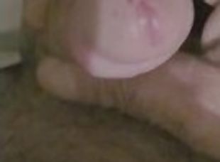 masturbation, amateur, énorme-bite, solo, bite