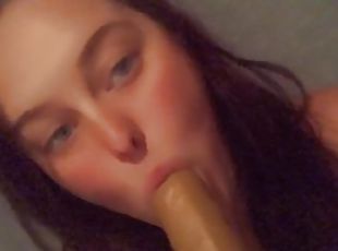 POV blowjob by sexy red head