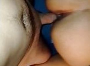 cul, levrette, amateur, énorme-bite, ados, latina, ejaculation-interne, point-de-vue, bite