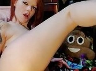 masturbation, amateur, anal, rousse, solo