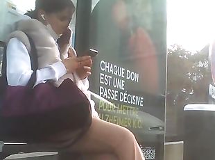 masturbation, public, écolière, amateur, cam, sexe-de-groupe, voyeur, collège, blonde, brunette