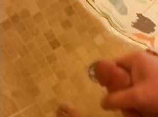 baignade, énorme, masturbation, amateur, ejaculation-sur-le-corps, énorme-bite, ados, douche, solo, bite