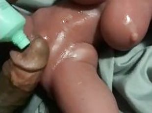 extrême, masturbation, chatte-pussy, amateur, ejaculation-sur-le-corps, énorme-bite, jouet, black, serrée, fétiche