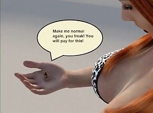 Huge Samus BB - Beach Giantess Story