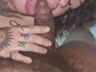 gros-nichons, amateur, fellation, énorme-bite, interracial, milf, couple, belle-femme-ronde, point-de-vue, bite