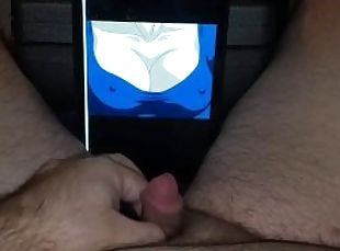 Jacking off while watching hentai #4