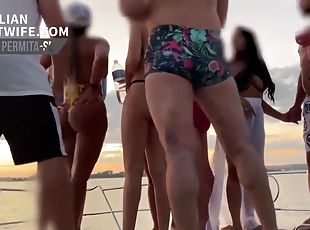 al-aire-libre, público, amateur, sexo-en-grupo, lencería, webcam, morena