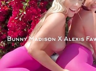 cul, gros-nichons, en-plein-air, chatte-pussy, lesbienne, milf, pornstar, doigtage, blonde, jardin