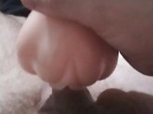 Cumshot on myself pocket pussy