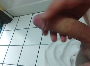 énorme, masturbation, amateur, ejaculation-sur-le-corps, énorme-bite, branlette, point-de-vue, horny, attrapée, solo