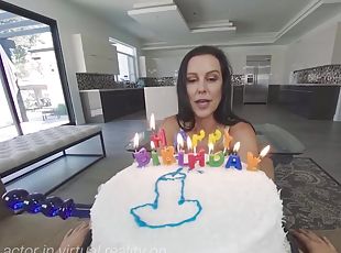 Birthday with hot brunette MILF