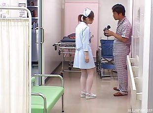 asiatique, infirmière, chatte-pussy, amateur, ejaculation-sur-le-corps, japonais, kinky, assez, hôpital, uniformes