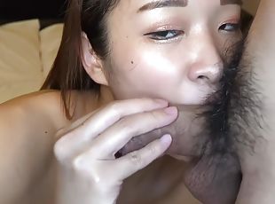 asia, jepang, deepthroat-penis-masuk-ke-tenggorokan, berambut-cokelat