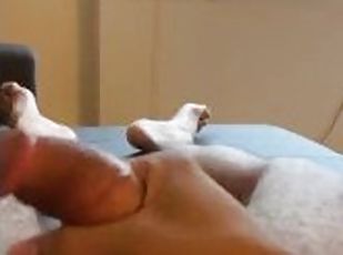 Solo Hispanic Male Masturbation finishing