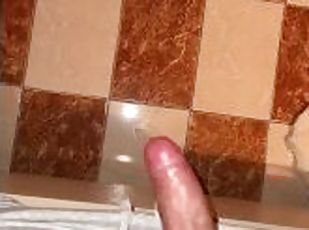 masturbation, amateur, ejaculation-sur-le-corps, gay, maison, branlette, solo, bite