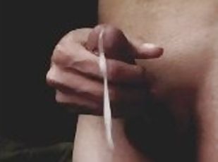 masturbation, chatte-pussy, amateur, ejaculation-sur-le-corps, énorme-bite, branlette, solo, lait, réalité, bite