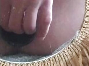 masturbación, amateur, anal, francés, a-solas