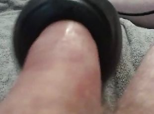 amateur, ejaculation-sur-le-corps, jouet, ejaculation, solo, sucer