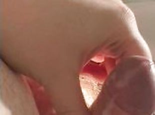 masturbation, amatör, cumshot, ensam, kuk