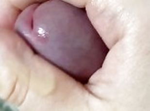 Jerking off close up