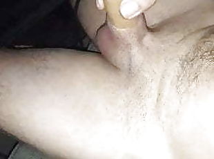 Pumping my big uncut horny wet cock 