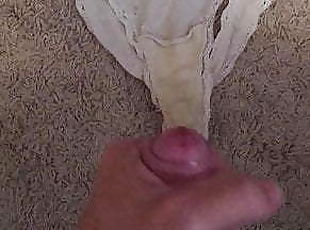 masturbation, amateur, ejaculation-sur-le-corps, gay, branlette, culotte, ejaculation