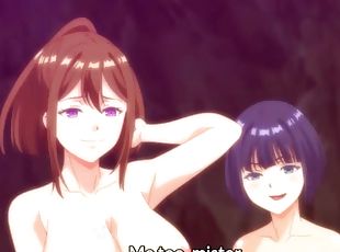 groß-titten, im-freien, babe, blasen, junge, schwer, creampie, anime, hentai, 3d