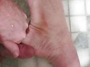 bañando, masturbación, amateur, gay, pies, ducha