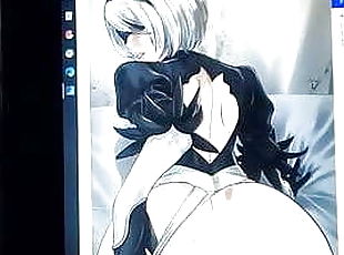 NieR Automata 2B Cum Tribute