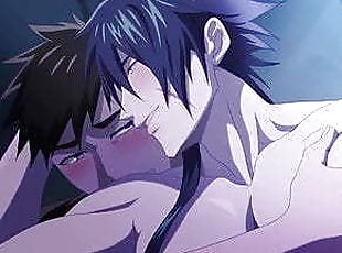 blasen, immens-glied, homosexuell, massage, anime