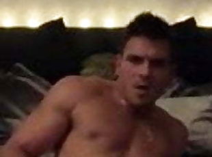 masturbation, gay, ejaculation, britannique, webcam, musclé