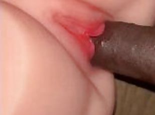 cul, amateur, mature, énorme-bite, jouet, solo, bite