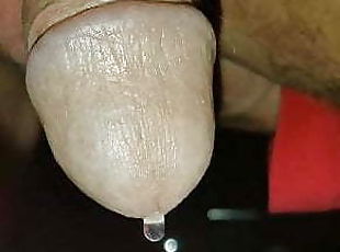 Prostate massage makes a few drops of precum