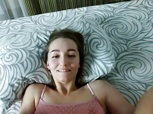 poilue, masturbation, amateur, ejaculation-interne, couple, point-de-vue