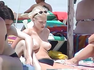 Puffy Tits on Beach