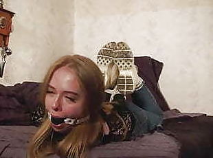 Sexy hogtied girl . . .