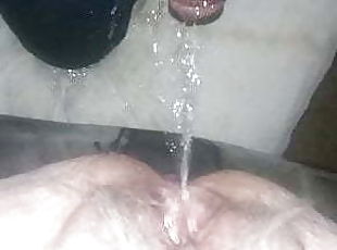 meando, coño-pussy, squirting, prieto, húmedo