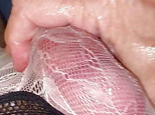 Stroking myself with lots of Pre-Cum