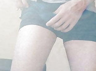 Showing off my boxerbriefs bulge and smooth body