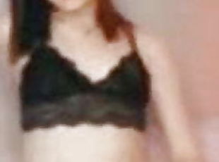 masturbation, transsexuelle, amateur, travesti, ladyboy, jeune-18, lingerie, solo, petits-seins