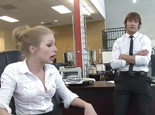 bureau-office, public, babes, fellation, hardcore, pornstar, couple, blonde, réalité