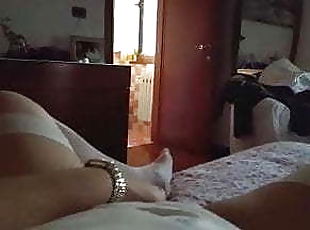 masturbação, latina, mãe, massagem, dedos, bisexual