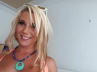 babes, hardcore, blond, soverom, bikini