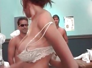 enfermera, gangbang, hospital