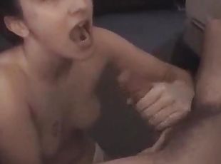 esposa, amateur, chorro-de-corrida, hardcore, casero, paja, pareja, facial, webcam