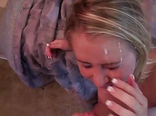 Blonde Beauty gets a Hardcore Bedroom Bang