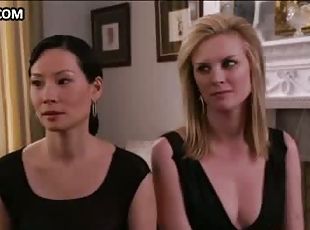 Bonnie Somerville & Three Hot Girls in Sexy Black Dresses