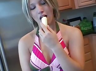 amateur, mamada, adolescente, novia, rubia, mona, fetichista, bikini, banana, calientapollas