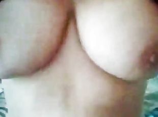 gros-nichons, énorme, amateur, milf, maman, mère, seins, fétiche, solo