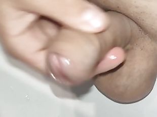 masturbation, amateur, énorme-bite, branlette, secousses, italien, solo, bite